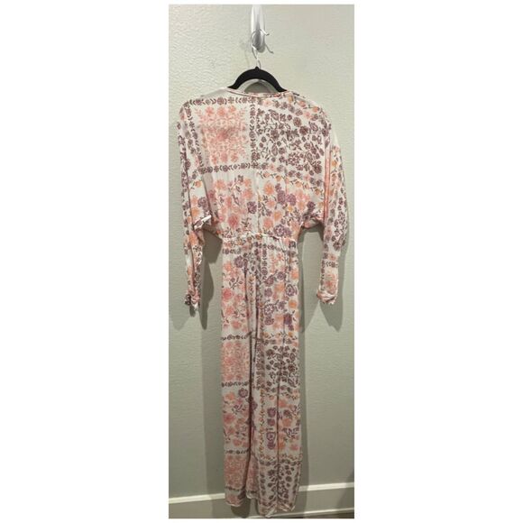 POUPETTE ST BARTH Bohemian Floral Long Shirt Ilona Asymmetrical Long Dress - Picture 6 of 7